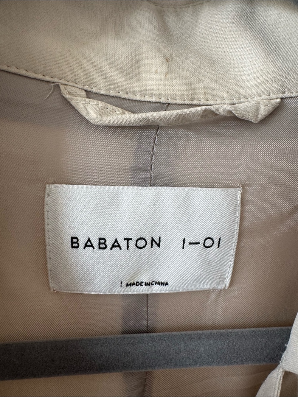 Babaton Light Beige Trench Coat - Picture 13 of 16